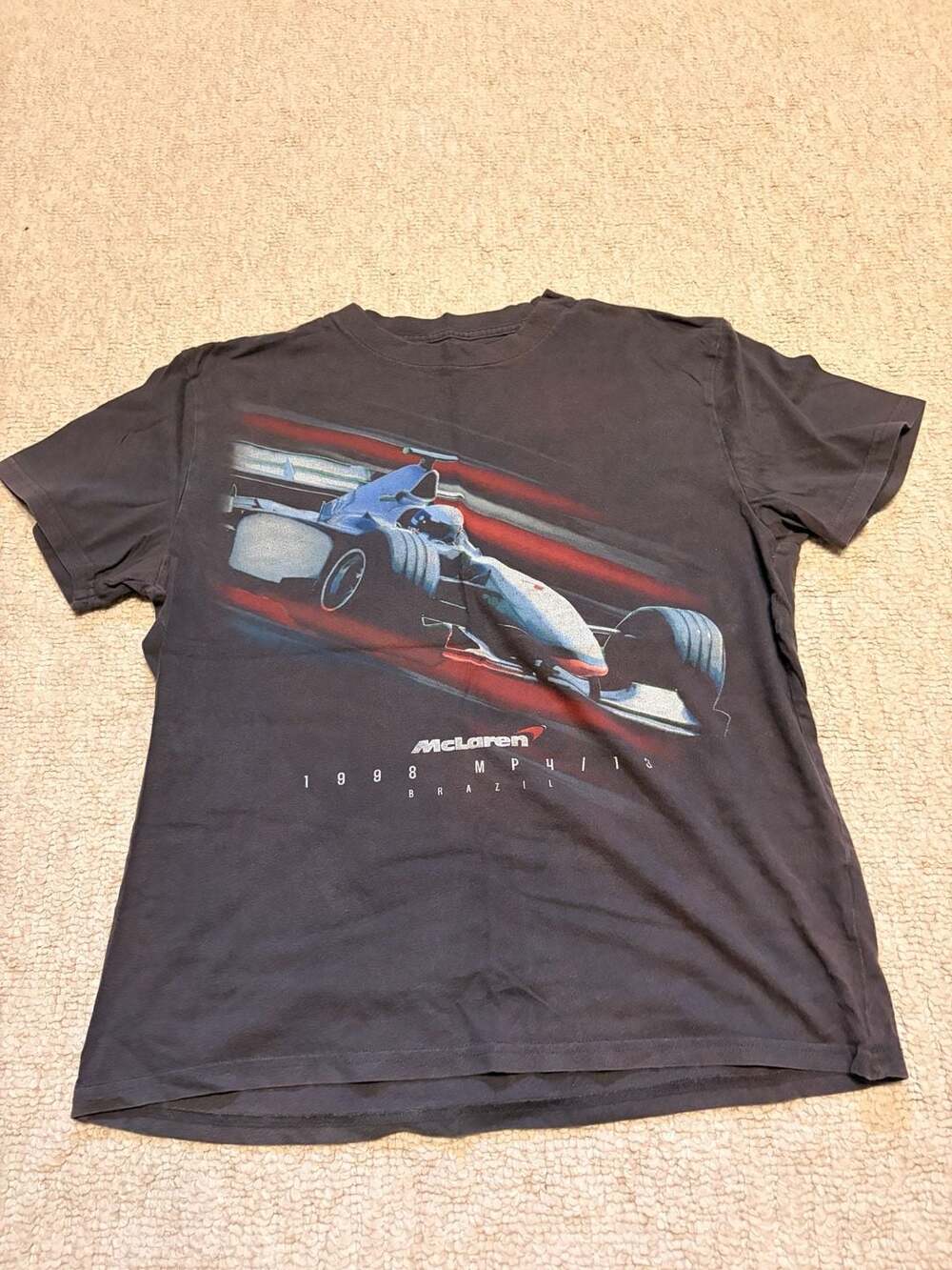 Hollister McLaren Formula 1 Team 1998 MP4/13 Brazil Graphic T-Shirt Size M